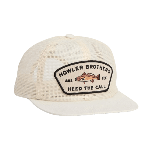 Howler Brothers Unstructured Snapback: Feedstore : Redfish : Off White, Tan Removebg Preview, front view