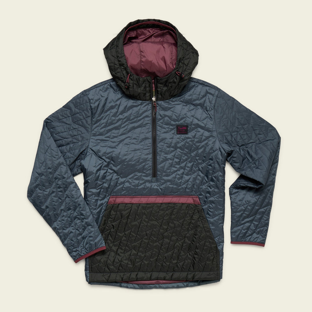 Howler Brothers Voltage Quilted Pullover, Winter Sky, front view