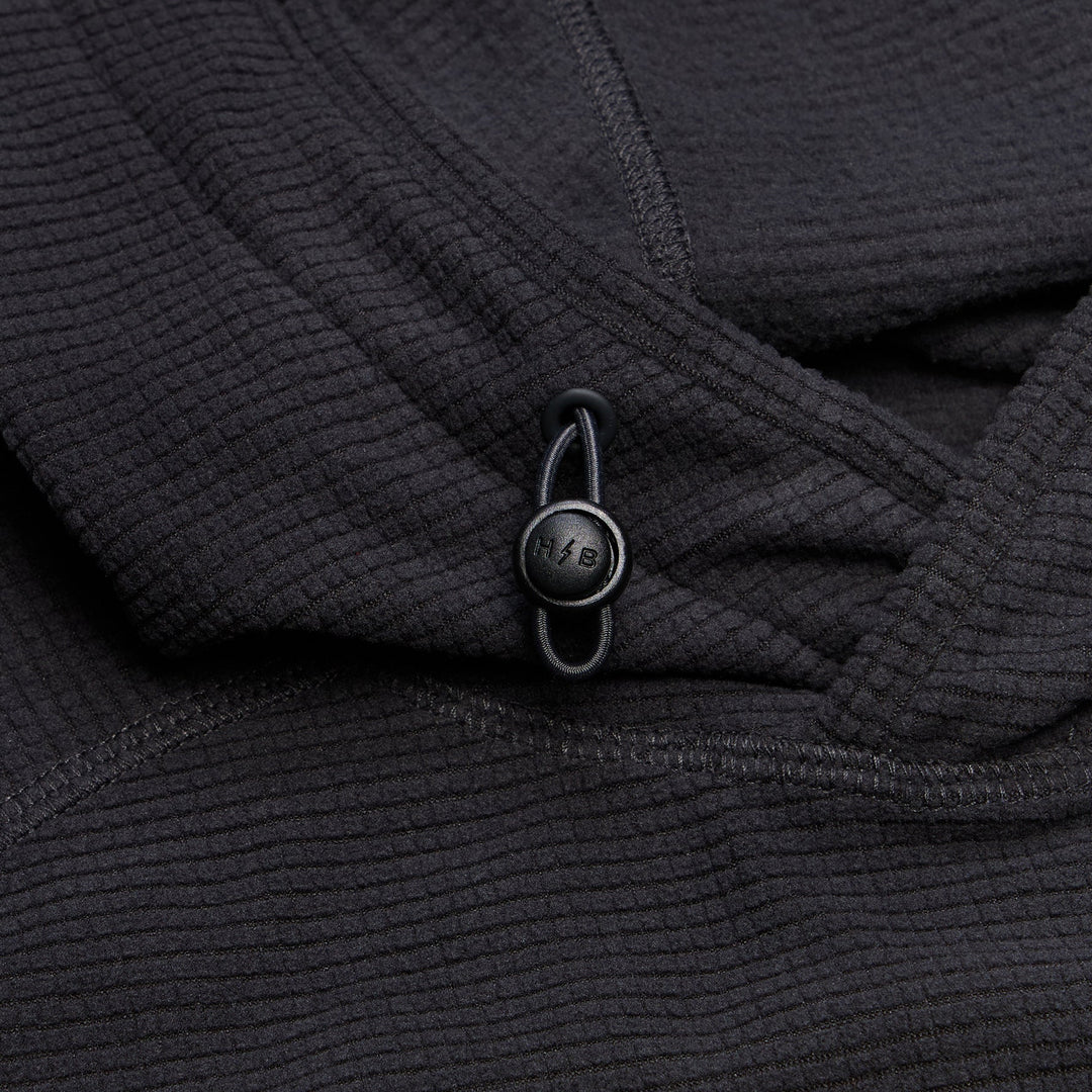 Howler Brothers Palo Duro Fleece Hoodie, Antique Black, detail, view 3
