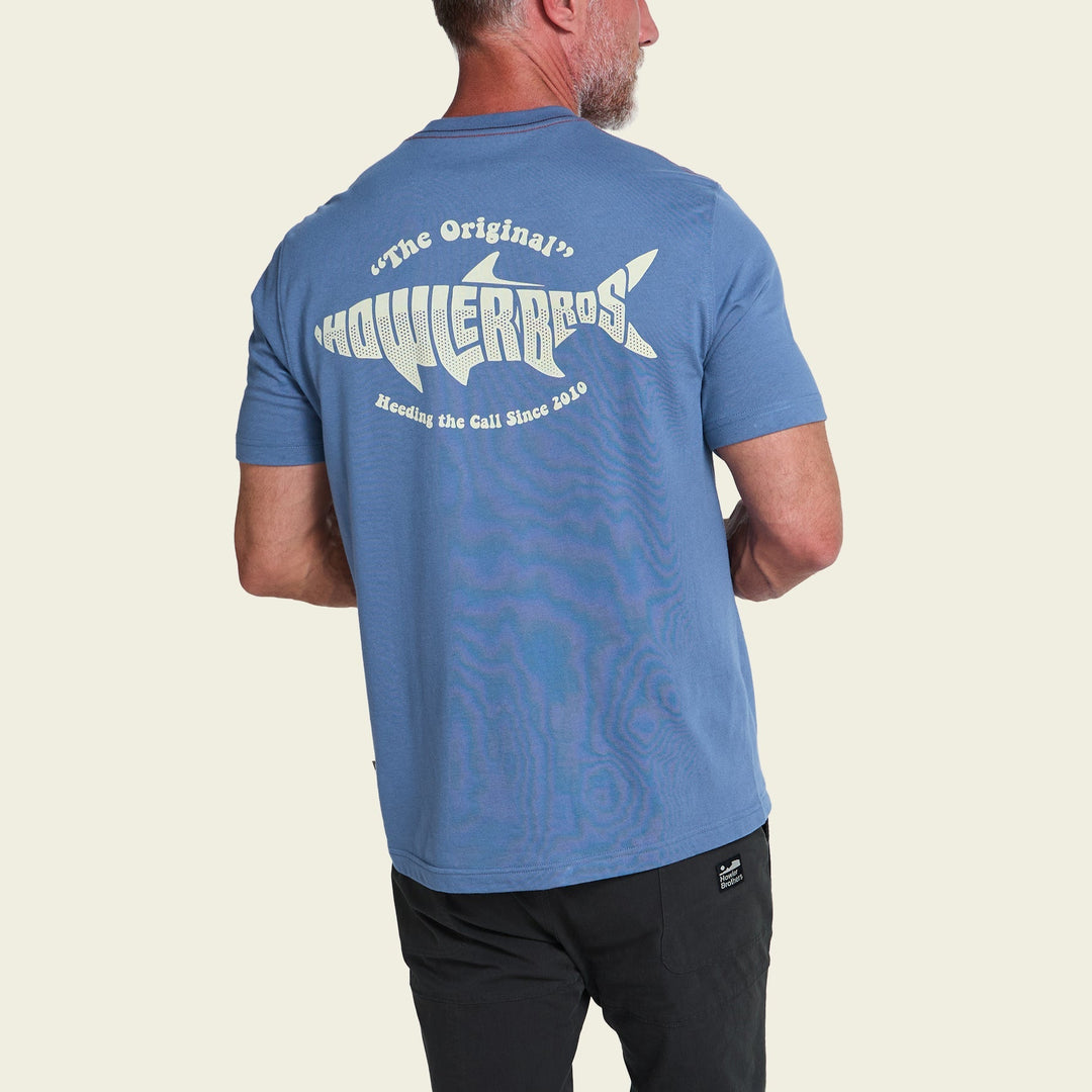 Howler Brothers Pocket T-Shirt, Silver King : Blue Horizon, back view, view 2