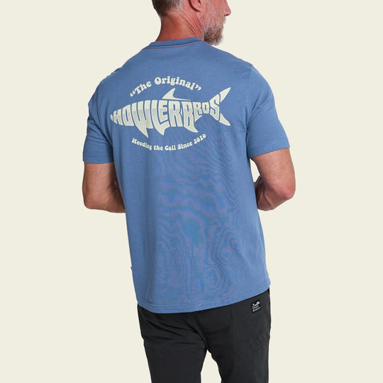 Howler Brothers Pocket T-Shirt, Silver King : Blue Horizon, back view, view 2