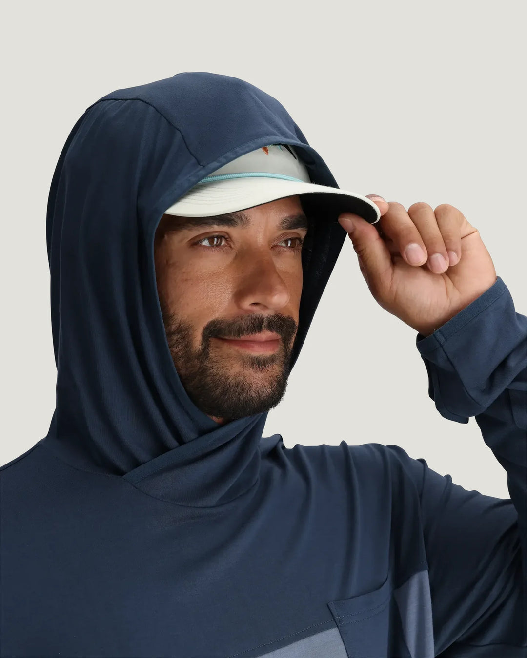 Free Fly Men's Bamboo Hybrid Hoodie, view 5