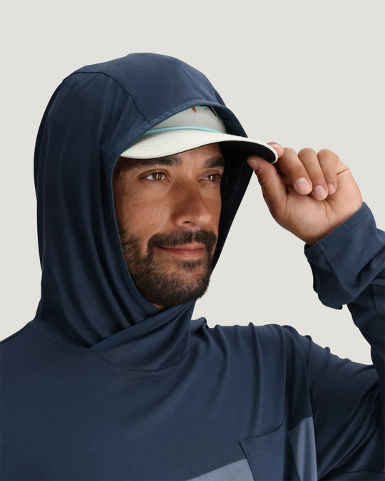 Free Fly Men's Bamboo Hybrid Hoodie, view 5