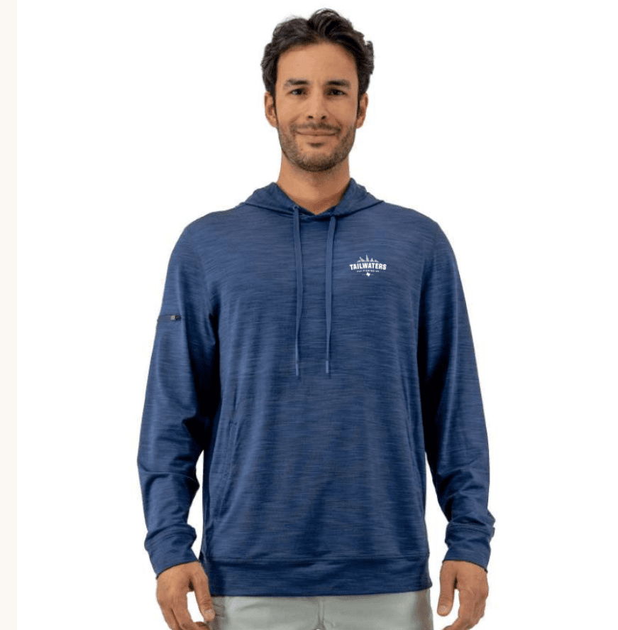 Tailwaters Fly Fishing Helm Sunshirt, Heather Navy