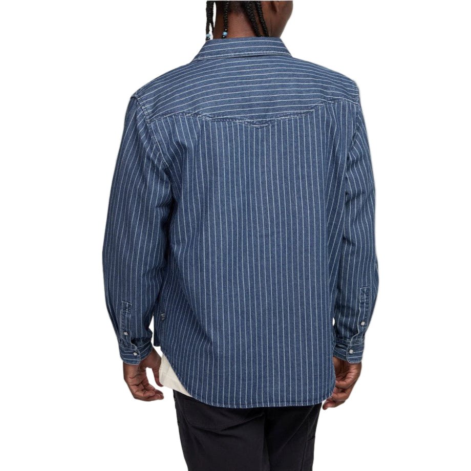 Howler Brothers Dust Up Denim Snapshirt, view 2