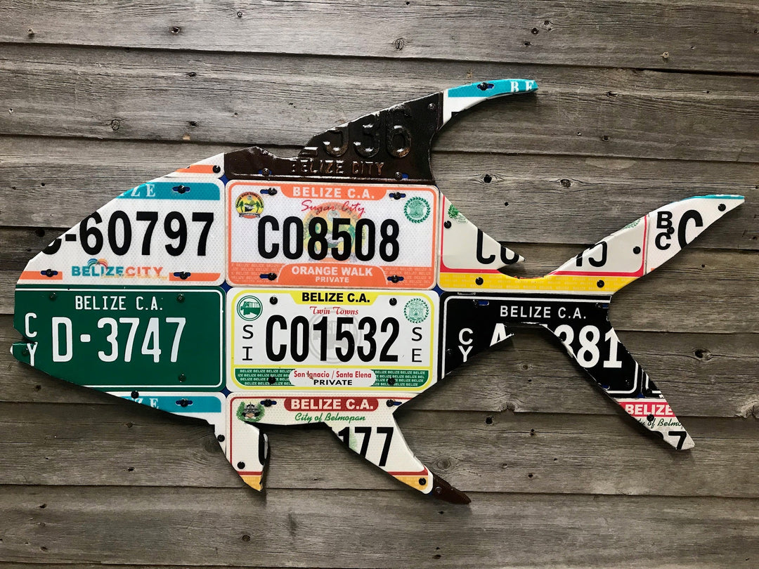 Cody's Fish Belize Grand Slam License Plate Art Bundle (Permit/Tarpon/Bonefish)
