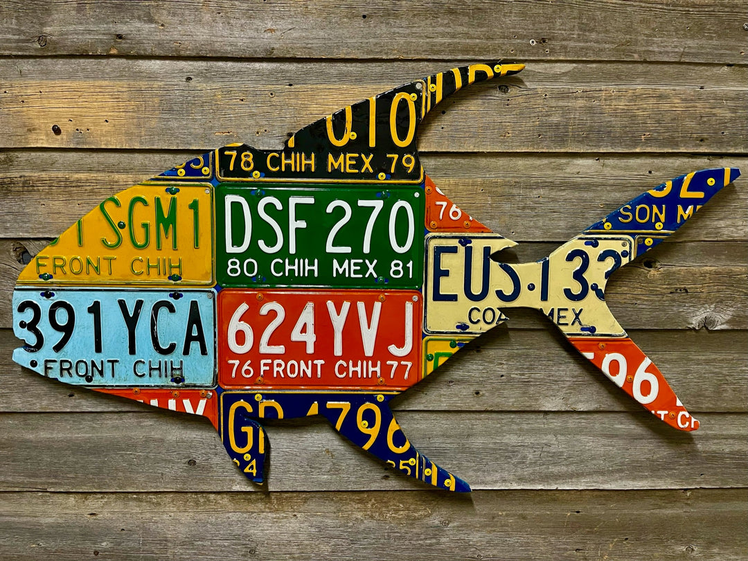 Cody's Fish Mexico Permit License Plate Art, view 2