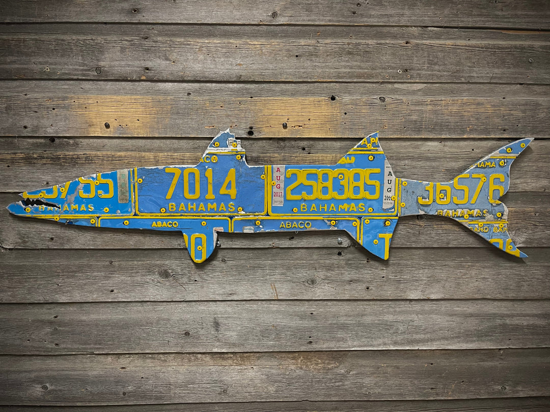 Cody's Fish Bahamas Barracuda License Plate Art