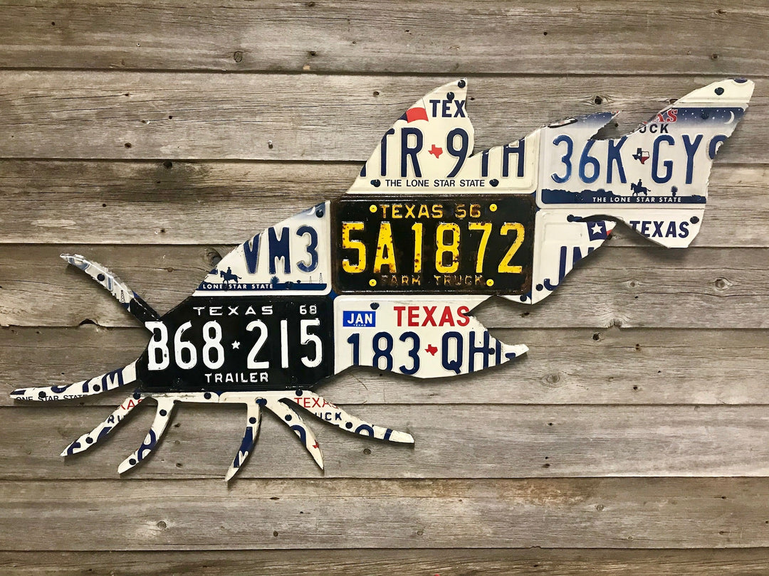 Cody's Fish Texas Catfish License Plate Art