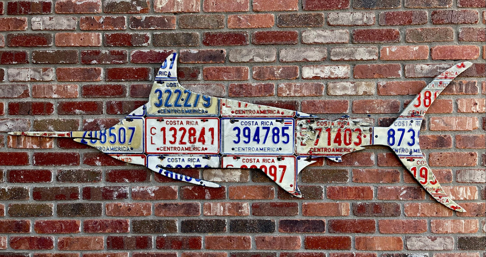 Cody's Fish Costa Rica Marlin License Plate Art, view 2
