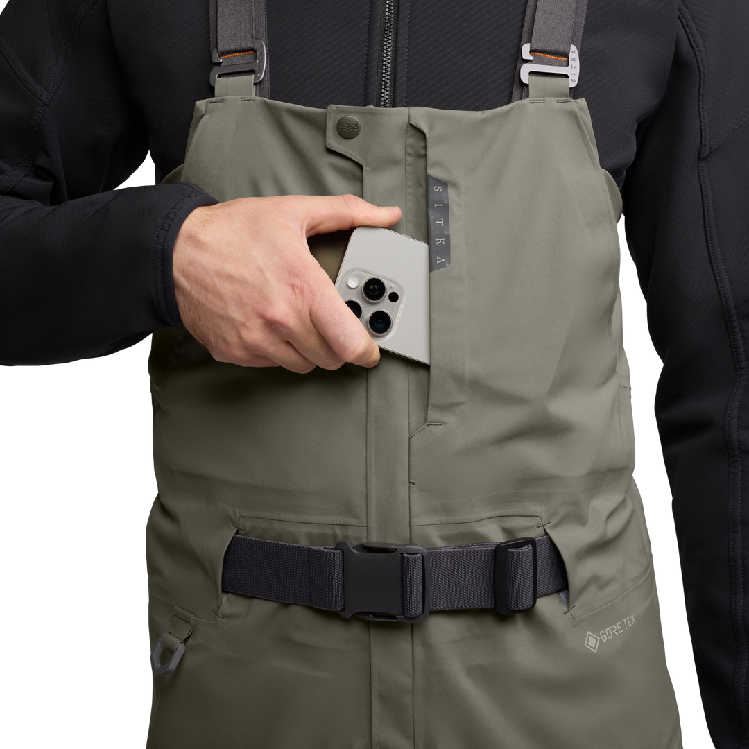 Sitka CAT-5 Bib, Brown, view 5