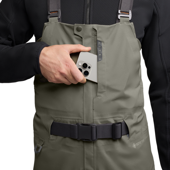 Sitka CAT-5 Bib, Brown, view 5