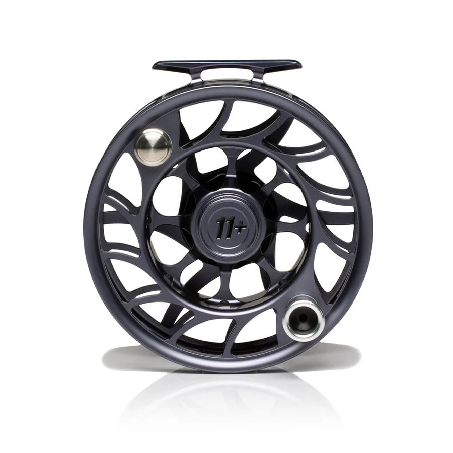 Hatch Iconic 11 Plus Fly Reel, Large Arbor, back view, view 3
