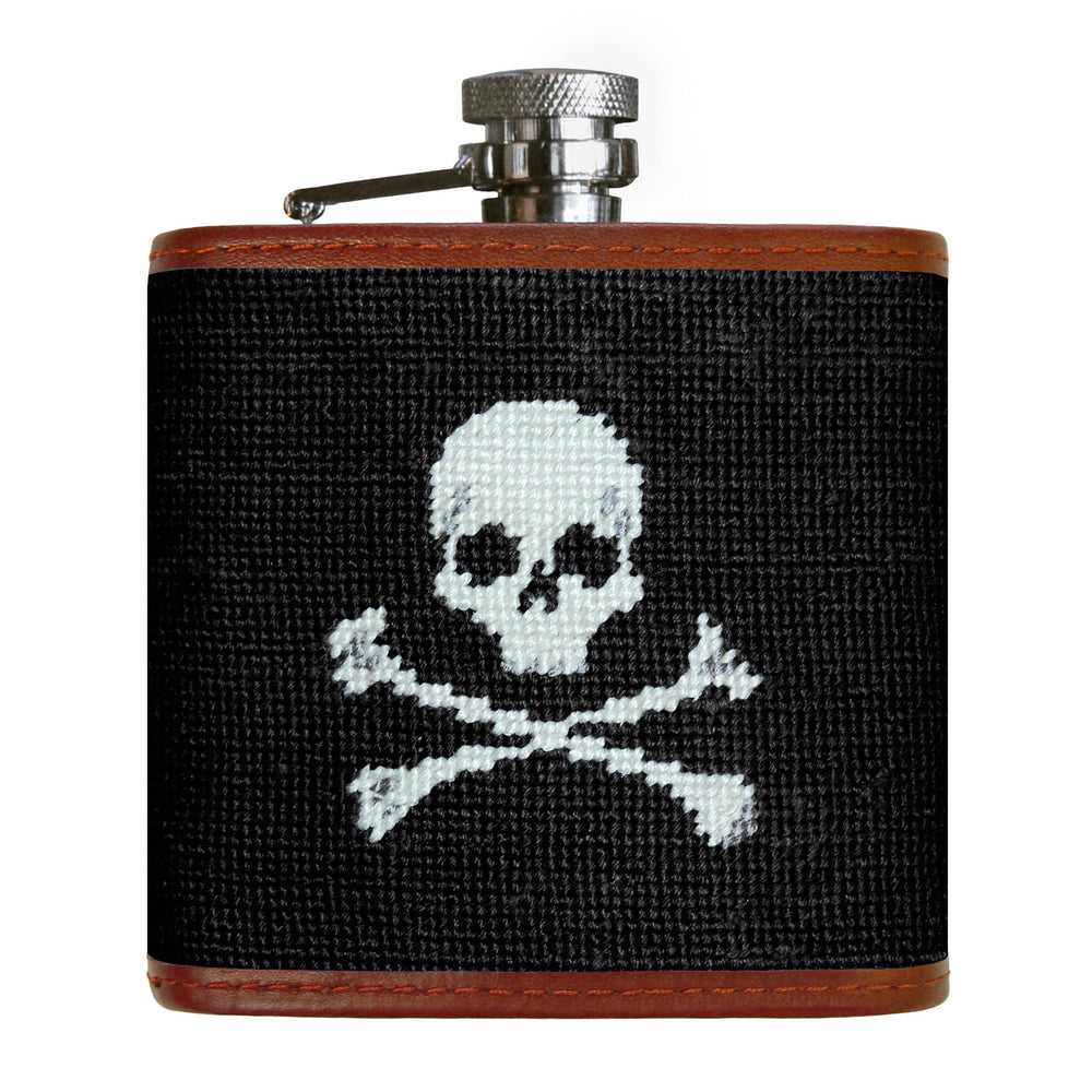 Smathers & Branson Jolly Roger Flask, Black