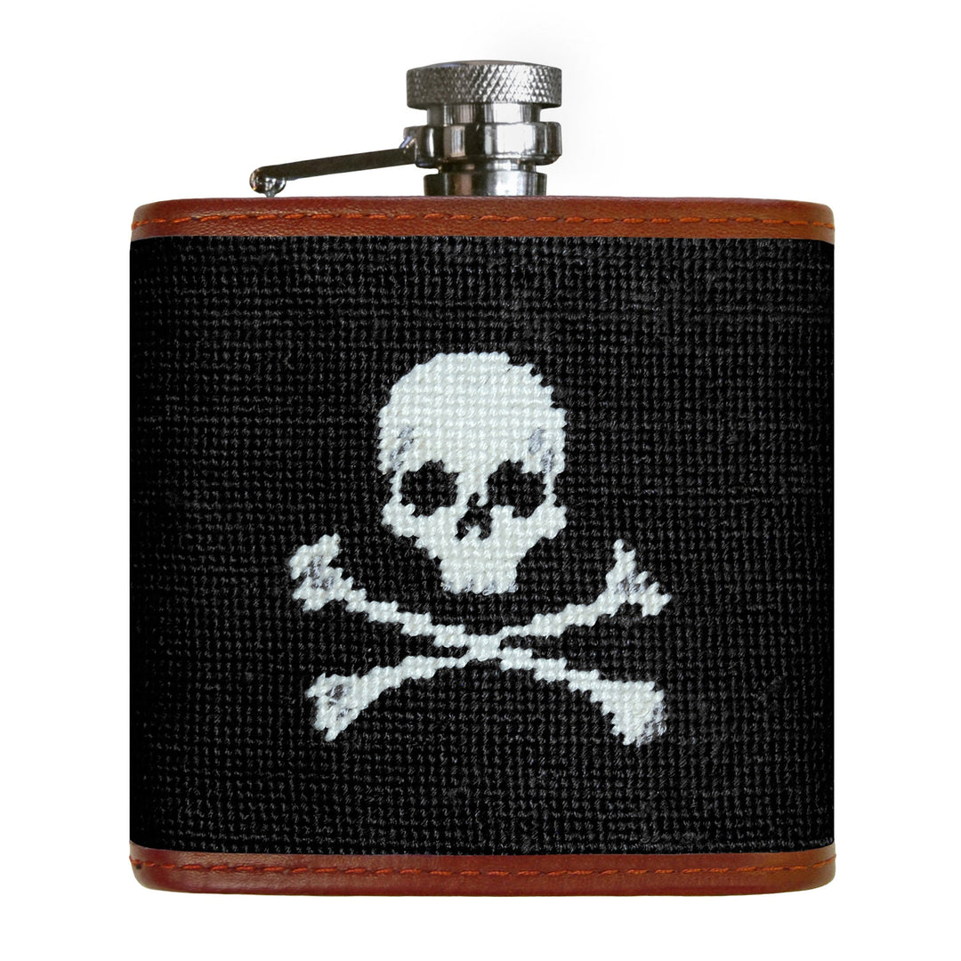 Smathers & Branson Jolly Roger Flask, Black