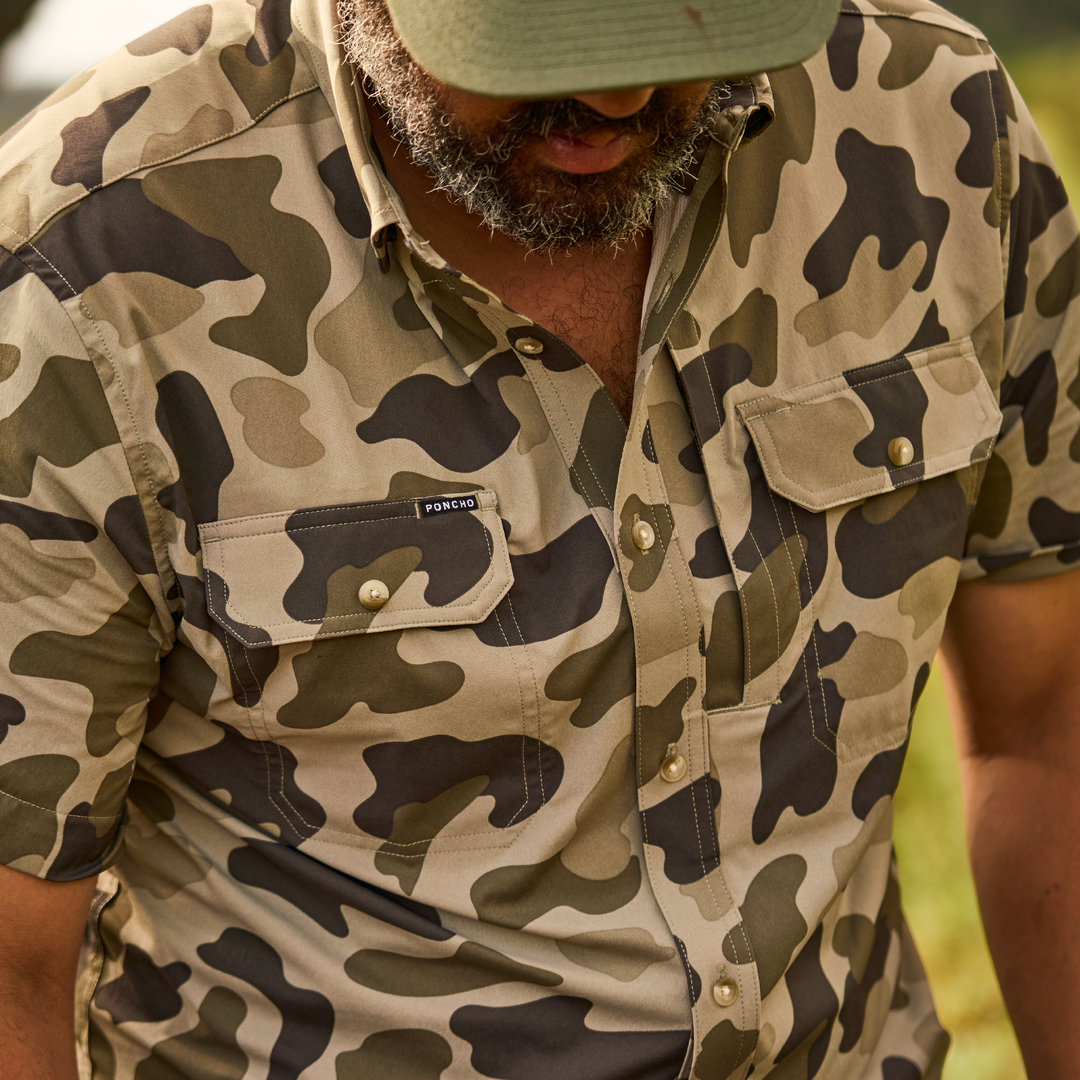Poncho The Cuernavaca Short Sleeve Shirt, worn, view 2