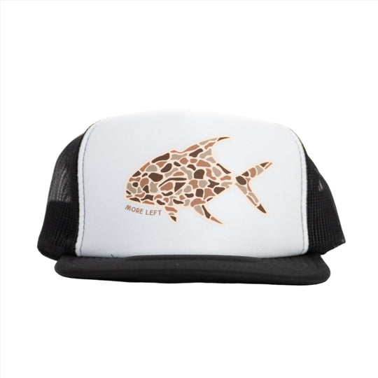 More Left Fly Co Camo Permit Foam Trucker