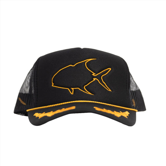 More Left Fly Co Permit Outline Foam Trucker