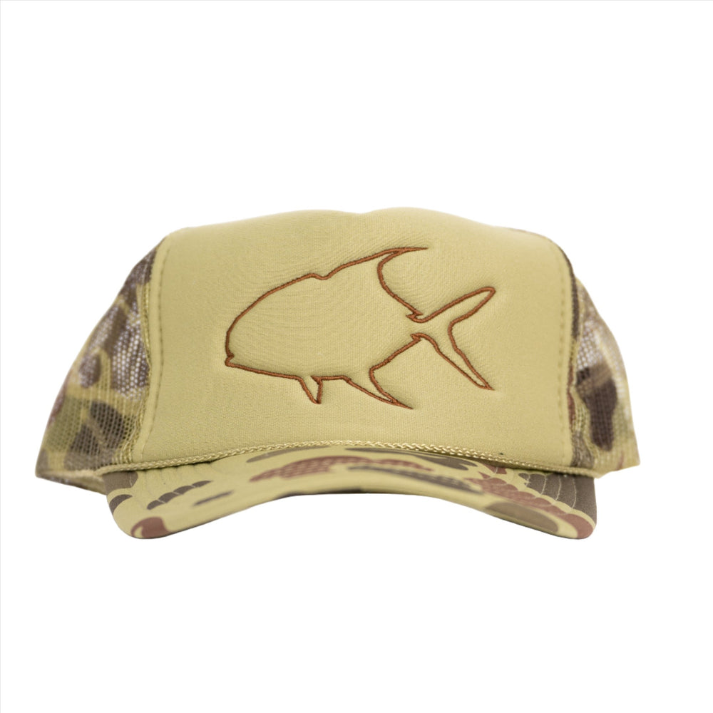 More Left Fly Co Permit Outline Foam Trucker, view 2
