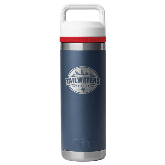 Yeti Rambler 18 oz Bottle Chug, N/R/W - Classic Logo
