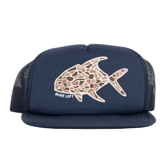 More Left Fly Co "More Left" Permit Foam Trucker, Navy