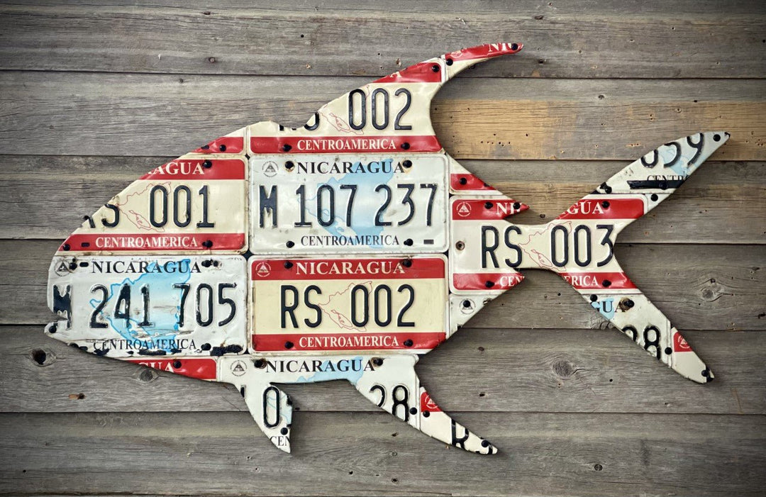Cody's Fish Nicaragua Permit License Plate Art