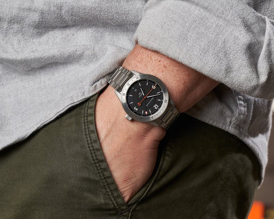 Oak & Oscar The Humboldt GMT - Black Dial, view 3
