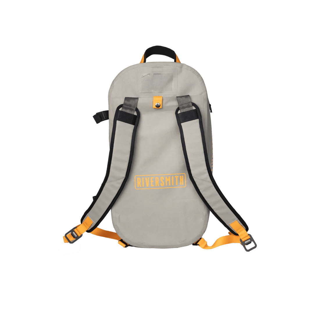Riversmith Convoy Duffel, Gray Cadmium, back view
