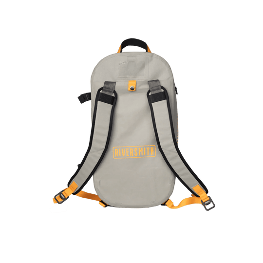Riversmith Convoy Duffel, Gray Cadmium, back view