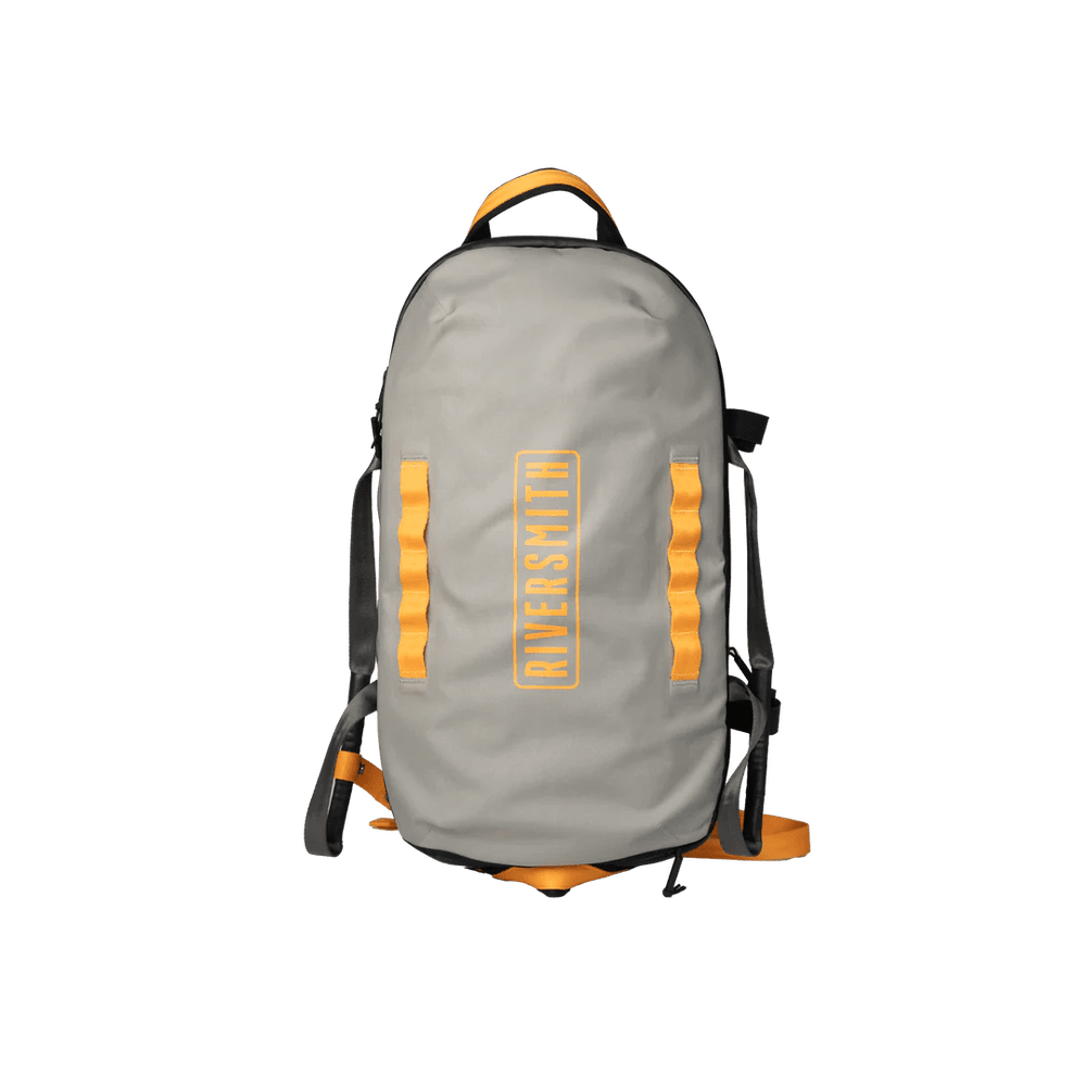 Riversmith Convoy Duffel, Gray Cadmium, front view