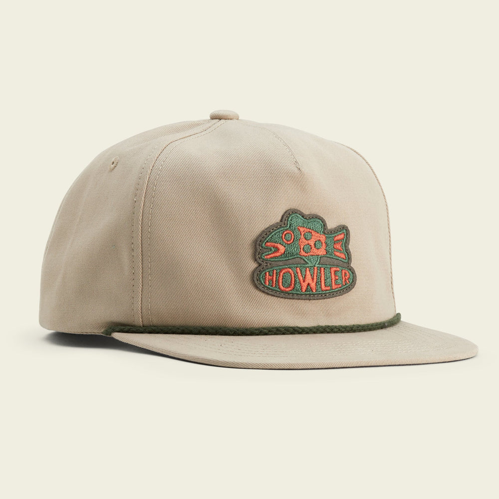 Howler Brothers Unstructured Snapback Hats  - Something Fishy : Graphite