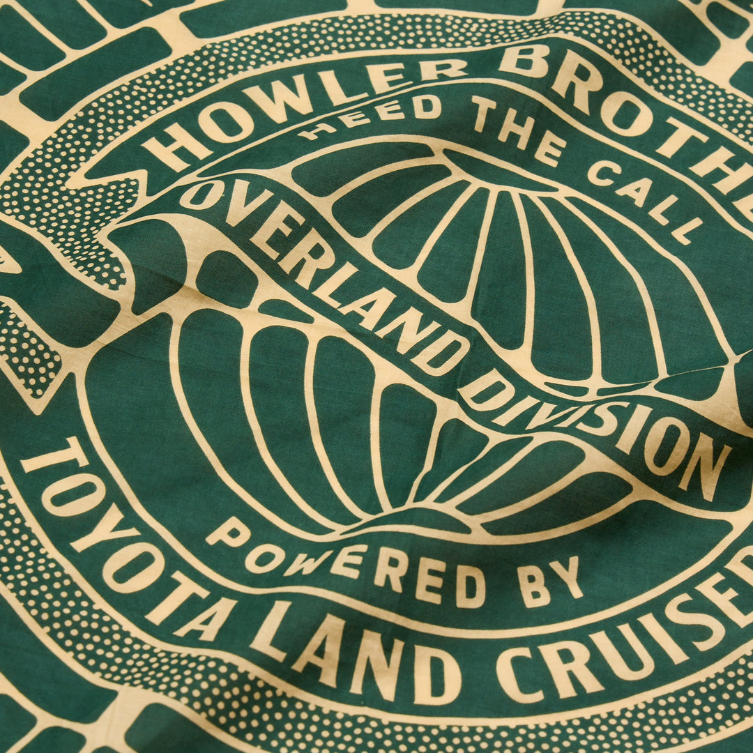 Howler Brothers HB X Land Cruiser Bandana: Deep Forest, Accessories, detail