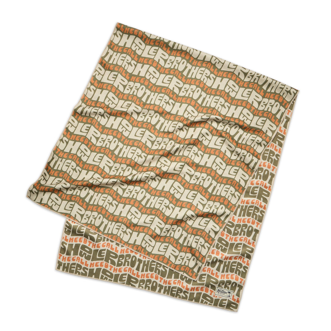 Howler Brothers McKinney Microfiber Towel, HB Flow : Sand, detail, view 2