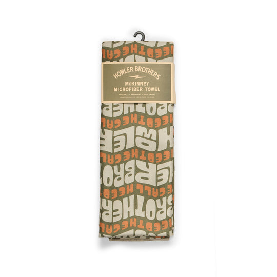 Howler Brothers McKinney Microfiber Towel, HB Flow : Sand, detail