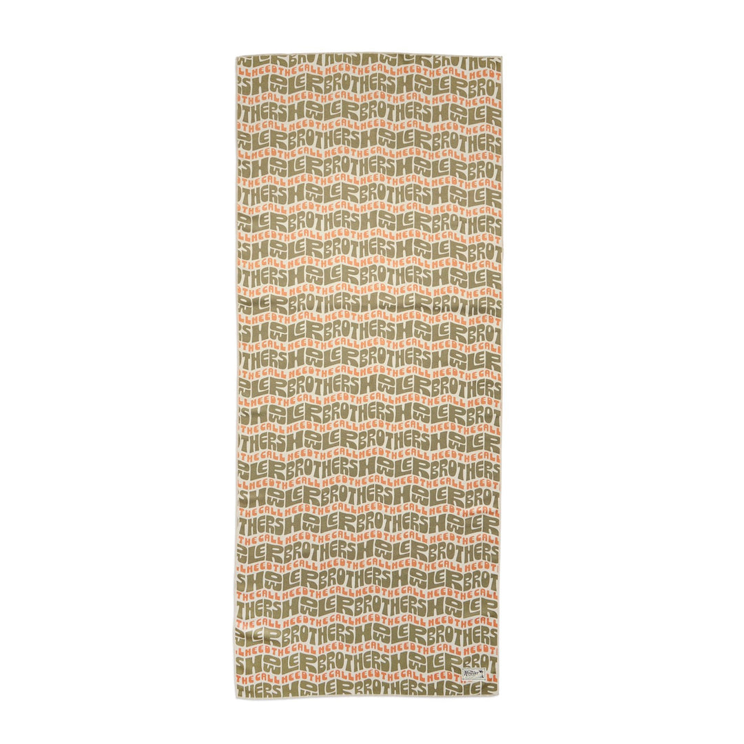 Howler Brothers McKinney Microfiber Towel, HB Flow : Sand, front view