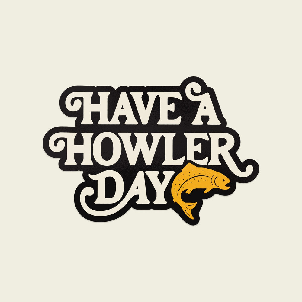 Howler Brothers Have a Howler Day Sticker, Accessories, front view, view 2