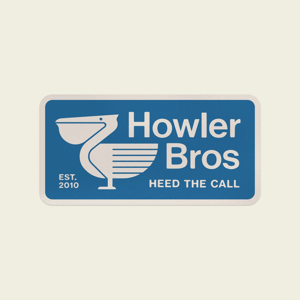 Howler Brothers Pelican Postage Sticker, Accessories, front view