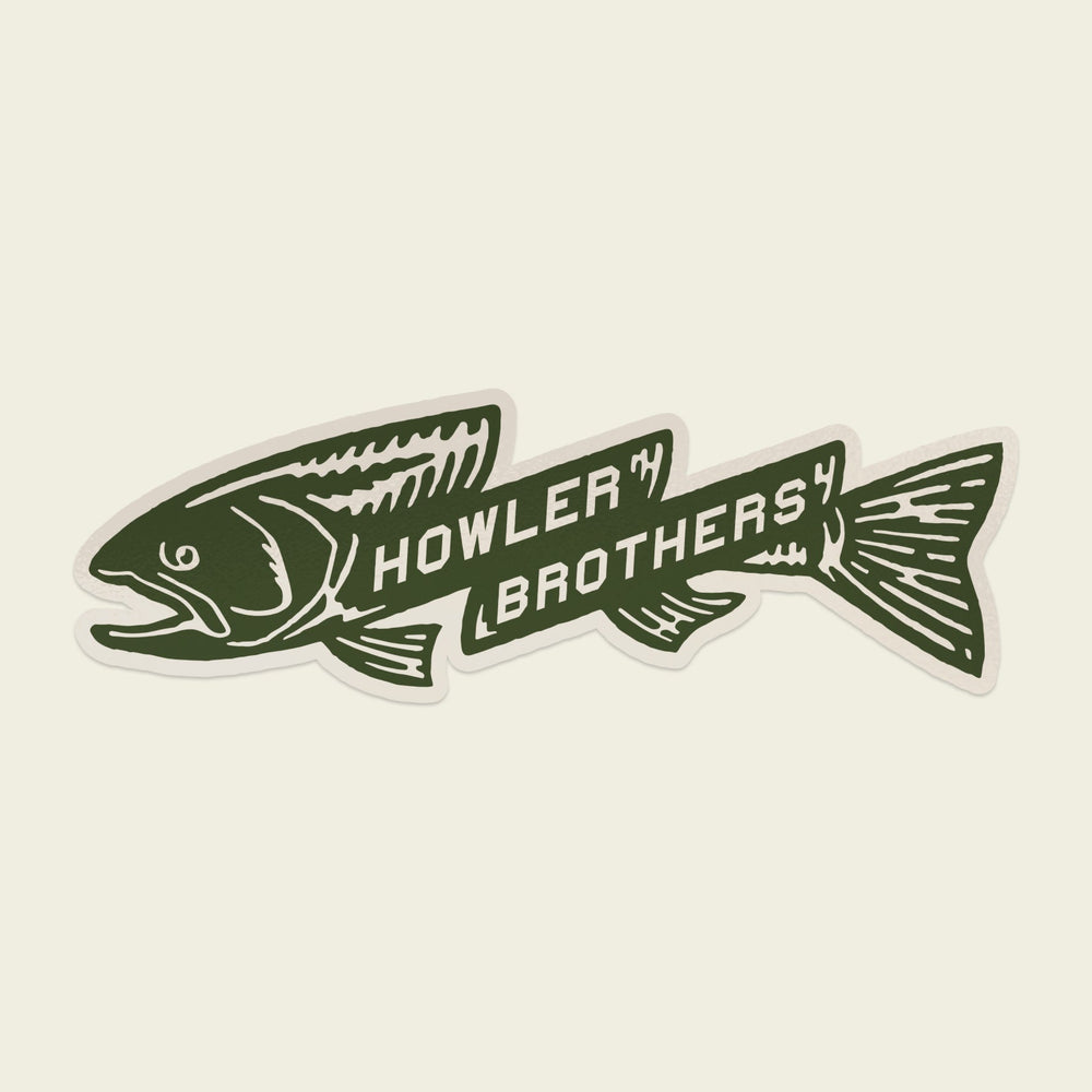 Howler Brothers Trout Bolt Sticker, Accessories, front view, view 2