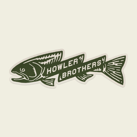 Howler Brothers Trout Bolt Sticker, Accessories, front view, view 2