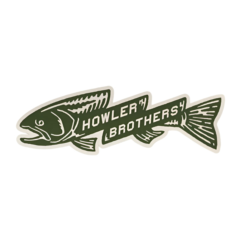 Howler Brothers Trout Bolt Sticker, Accessories, front view