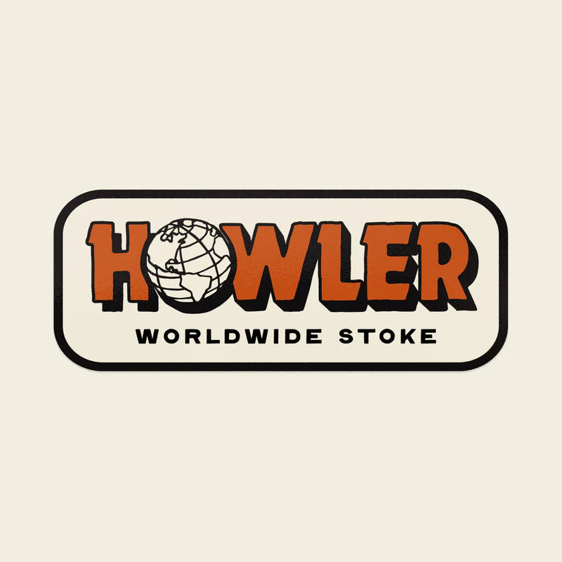 Howler Brothers Worldwide Stoke Sticker, Accessories, front view
