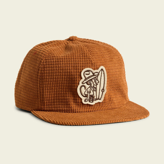 Howler Brothers Unstructured Snapback Hats  - El Monito Surfs : Adobe, front view