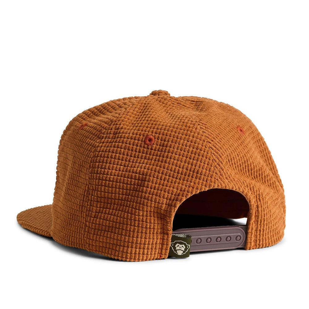 Howler Brothers Unstructured Snapback Hats  - El Monito Surfs : Adobe, White, back view