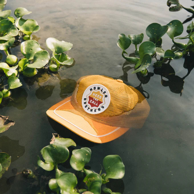 Howler Brothers Unstructured Snapback Hats  - Farm Team : Gold, worn