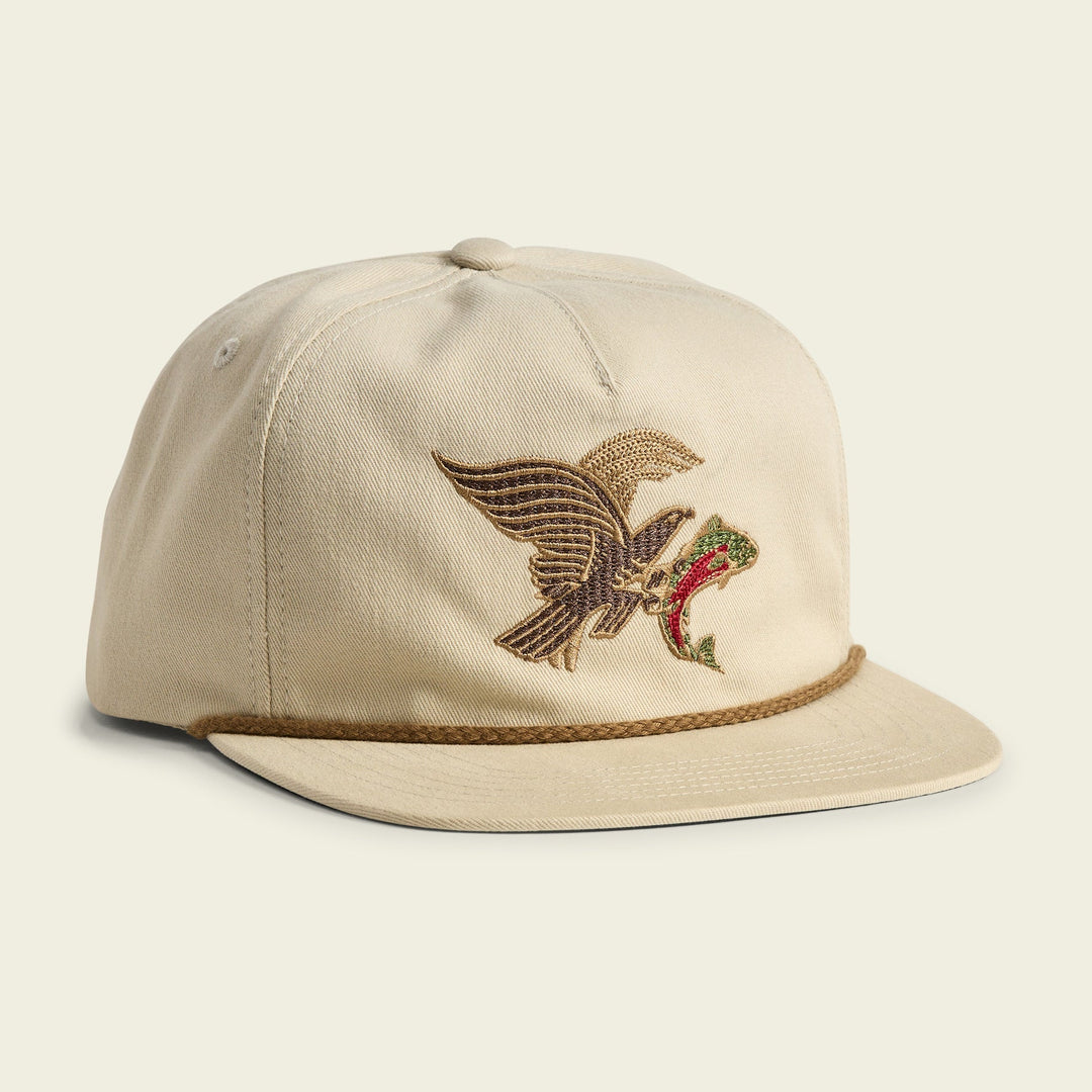 Howler Brothers Unstructured Snapback Hats  - Osprey Prey : Stone, front view, view 2