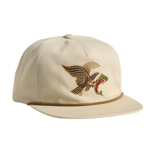 Howler Brothers Unstructured Snapback Hats  - Osprey Prey : Stone, front view