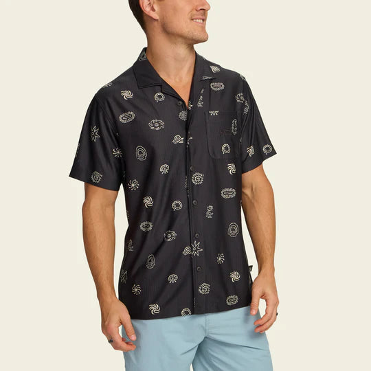 Howler Brothers Palapa Tech Shirt, Mementos : Black, front view, view 2