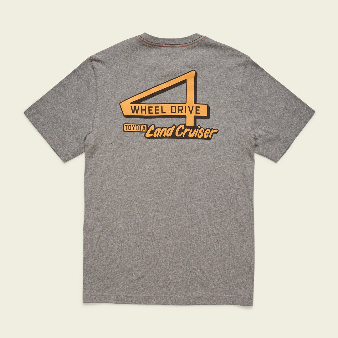 Howler Brothers HB X Land Cruiser T-Shirt: Overlander Antique Black, Toyota Land Crusier, back view, view 2