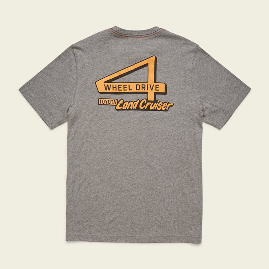Howler Brothers HB X Land Cruiser T-Shirt: Overlander Antique Black, Toyota Land Crusier, back view, view 2