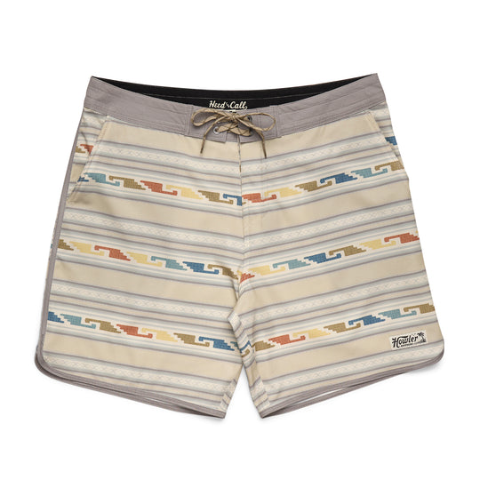 Howler Brothers Bruja Boardshorts, Temple Tracks : Sand, front view